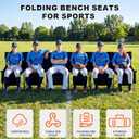 Soccer Bench for Team - Portable Folding Bench Seats for Sports