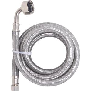 TTFLEX Universal Dishwasher Hose with 90 Degree FGH Elbow, Water Supply Line, Premium Braided Stainless Steel- 6 FT