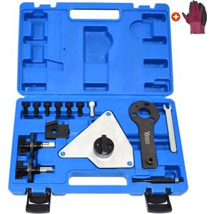 Engine Timing Tool Kit, Compatible with Alfa Romeo Lancia Delta Chrysler Delta Dodge Dart Jeep Compass Renegade Fiat Multiair 1.4 Engine, with Gloves