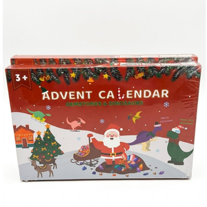 Dino Dig Advent Calendars 24-Day Countdown Advent Calendar Featuring Gemstones and Dinosaur, 2 Pack 