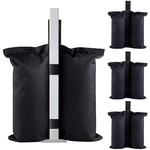 Pxyobto Canopy Weights Set of 4,Sand Bags for Canopy Tent, Heavy Duty Weight Bags Sandbag for Pop Up Canopy Tents, Gazebo Weights for Instant Outdoor Sun Shelter Canopy Legs(Without Sand)