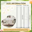 Nuogo 12 Pcs Plastic Clear Cylinder Vase for Home 12 Inch Acrylic Flower Clear Vase Centerpiece for Centerpieces Wedding Party Decorations