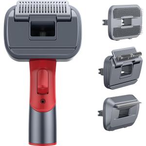 SunSare Pet Brush (One Handle and 3 Brush Heads, Knotting Comb + Thinning Comb + Pin Comb) X7A Cordless Vacuum Cleaner