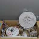 Roomratv Ceiling Fans with Lights,52 inch Smart Ceiling Fans with Dimmable LED Light Compatible with Google Home Alexa App Control(White Gold