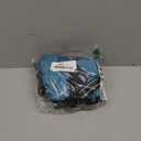 Geyecete Waterproof Dog Jacket with Harness, Traction Belt - Pet Outdoor Jacket for Dogs, Size: Medium, Blue