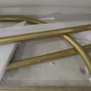 TIEOU Metal Gold Coat Rack, Freestanding Entryway Stand, Hat Coat Hanger, Small Clothing Rack, Modern