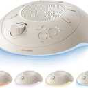 Homedics Sleep Better Portable Sound Machine, Night Light,12 Soothing Sounds Including White Noise, Rain, and Thunderstorm, UltraPortable Design, AutoOff Timer, Ideal for Travel & Baby Sleep