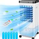 Portable Air Conditioners Windowless,2024 Upgraded Room Air Conditioners,3 IN 1 Swamp Cooler, Ac Unit with 3 Gal Water Tank,Timer,3 Speeds,70 Oscillation, Air Cooler for Room Kitchen Bedroom (ZH-3)