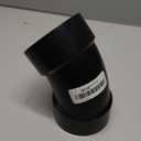 NIBCO Fig No U5806, 3 in. ABS DWV 45 Degree Elbow Hub, Solvent Weld
