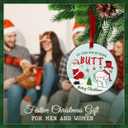 10 x Funny Santa Snowman Christmas Ornament 2025 - Hilarious Holiday Tree Decoration, Gift for Coworkers, Friends & Neighbors, White Elephant Exchange Idea, Unique Ceramic Xmas Ornament