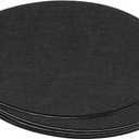 PATIKIL 12 Inch Diameter Lamp Base Felt, 5Pack 2mm Thickness Round Soft Adhesive Non-Slip Anti-Scratch Backed Felt for Lamp Furniture DIY Craft, Black