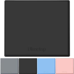 Extra Thick Silicone Mat Waterproof with Raised Edge 22" x 19", Under Sink Mat for Kitchen & Bathroom, Kitchen Cabinet Liner, Multi-Purpose for Storage & Protection, Black