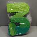 WinnerWhy Number Piata Decorations 16 Inch Gradient Green Piata with Blindfold Stick and Confetti for Birthday Baby Shower Safari Jungle Themed Party Supplies Centerpiece(Number 3)