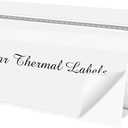 2" x 4" Transparent Thermal Label Stickers,Waterproof Thermal Printer Sticker Labels for Gift Wrapping, Self-Adhesive Name Price Tag DIY Custom Logo Design (250 pcs,Clear)