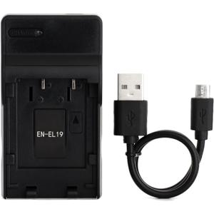 EN-EL19 USB Charger for Nikon Coolpix S33, S7000, S6900, S2800, S100, S3100, S4100, S4300, S5200, S6500 Camera and More