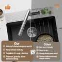 Faucet Mat for Kitchen Sink - 23.6" Diatomite Fast Stone Drying Mat for Kitchen Counter Tray Absorbent Mat Splash Guard for Bathroom Counter Kitchen Sink Accessories (Light Gray)