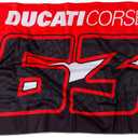 Pecco Bagnaia Flag Bagnaia Ducati One Size, Red, Unisex