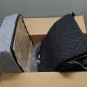 JOEJOY Elevated Dog Car Seat for Small/Medium Dogs up to 35 lbs, Memory Foam Booster Seat with Detachable Washable Cover, Travel-Safe Car Bed with Safety Belts & Storage Pockets, Grey