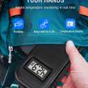 Insulin Cooler Travel Case TSA Approved, Temperature Display Insulin TravelCase, Portable Insulin Pen Cooler Travel Case for Insulin Ice Pack, Travel Diabetic Supplies (Black)