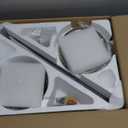 Fanbulous 42 Inch Flush Mount Ceiling Fans no Light, Brushed Nickel Modern Ceiling Fans, 6-Speeds, Quiet Reversible DC Motor, Outdoor/Indoor Ceiling Fan for Patios, Living Room, Bedroom