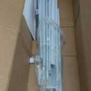 Yafa Home Fashion Durable Double Standard White Adjustable Curtain Rod Hardware Included (White, 66"-128")