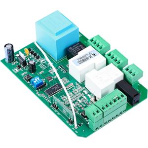 CO-Z AC Sliding Gate Opener Circuit Board, Sliding Gate Motor and Accessories Main Electronic Control Board, Replacement Gate Operator Logic Board, and Included 433.92MHz Remote Control