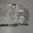 The Stop Shop Universal Rear Braided SS Brake Hose, 19" Long with mouting block