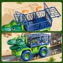 22 in 1 Toddler T-rex Dinosaur Truck Toy Set for Kids Boys 3-5 5-7, Tyrannosaurus Carrier Transport Truck with 18 Jurassic Dino Figures, Birthday Toy for Boys Girls 3 4 5 6 7 Years Old