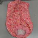 Kuoser Dog Recovery Suit Female, Dog Recovery Suit Female Doggie Onesie for Surgery, Post-Op Onesie for Female & Male Dogs, Soft Protective Wear, Pink Ribbon, Large