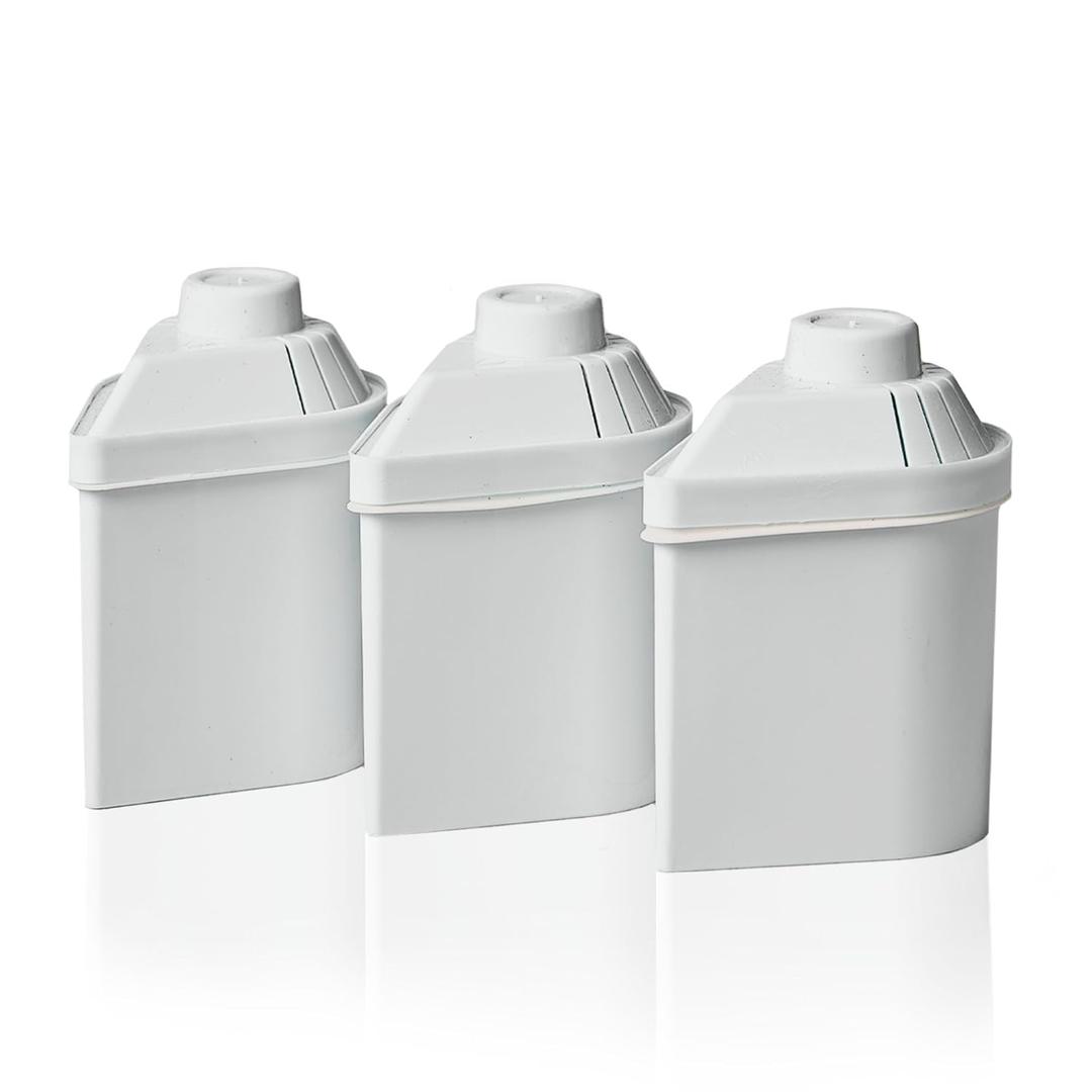 Alkanatur Filter Replacement for Pitcher (Pack of 3) - Removes Fluorides, Chlorine, Heavy Metals - Filters 400 liters of Tap Water - Replace After 3 Months - CE, ROHS, SGS Certified Water Filter