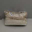 BSICPRO Bathroom Rugs and Mats Sets, 2 Piece Thick Absorbent Chenille Non Slip, Soft Shaggy Bath Room Floor Mats for Bathroom, Machine Washable (Petrified Oak, 20" x 47" Plus 16" x 24")