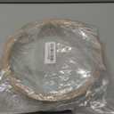 Primitives by Kathy Take Me to The Ocean Hanging Shell Holder, round wooden frame with glass display window and attached rope for hanging on wall.