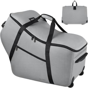 car seat travel bag, Grey, Unique, Padded Car Seat Travel Bag with Wheels, all grey, Padded car seat travel bag with wheels