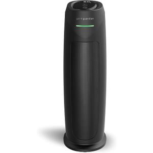 GermGuardian HEPA Air Purifier for Home, Large Rooms Up To 743 Sq. Ft. with HEPA PURE Air Filter, Air Quality Monitor & UV-C Light, AC4880B, 22" Tower, Black