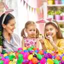 300 Pack Easter Eggs Bulk Include 6 Surprise Golden Eggs, 2.4 Inch Colorful Fillable Plastic Easter Egg Empty for Easter Hunt Party Favors, Easter Basket Stuffers Fillers, Classroom Prize Supplies