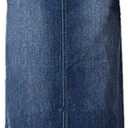 Women's Maxi Pencil Jean Skirt- High Waisted A-Line Long Denim Skirts for Ladies- Blue Jean Skirt, Blue (A-line), 12