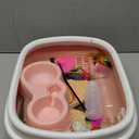 Kitten Starter Kit - 16 Pcs Cat Essentials Set Includes Litter Box, Toys, Collars, Scratch Pad, Nail File, Automatic Feed Bowls, Grooming Gloves (Pink, 16 Pcs)