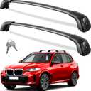 Lockable Roof Rack Cross Bars 260lbs Compatible with BMW X5 G05 2019 2020 2021 2022 2023 2024 2025, Heavy Duty Aluminum Roof Rails Crossbars Kayak Rooftop Cargo Carrier Luggage
