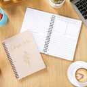 Church Notes Journal Sermon & Podcast Christian Notebook Guided Journal to Write Key Points, Bible Verses, Notes, and Application for Men and Women Gift Idea (Beige)