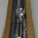 Shower Curtain Rod, 1" Diameter Heavy Duty Tension Shower Rod, Non Slip Adjustable 28-74 inch No Drilling Shower Curtain Rods Spring Tension For Bathroom, Shower Stall, No Rust, Black