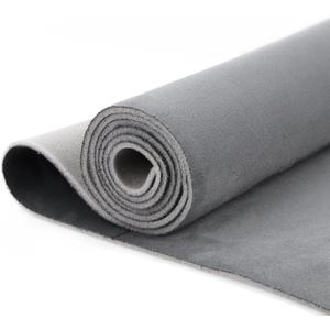 Kefly Gray Suede Headliner Fabric 54" L × 60" W with Foam Backing, Auto Suede Roof Top Fabric, Automotive Interior Roof Replacement Material for Car, SUV, Boat, Pickup, Truck, RV, Home Repair