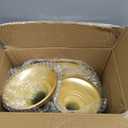 HBlife 3 PCS Gold Cake Stand Set (8"/10"/12" Plate) for 6-10 Inch Cakes, Dessert Table Display Set, Cupcake Stand for Party, Wedding, Birthday, Baby Shower, Anniversary (Metal)