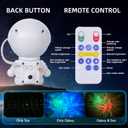 Astronaut Galaxy Projector with Nebula, Star Projector Ceiling LED Lamp with 8 Modes Astronaut Starry Night Light with Remote Kids Projector Gift for Boys Adults for Bedroom, Birthdays