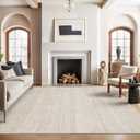 9x12 Area Rug Non Slip, Large Washable Rugs for Living Room Beige | Soft Low Pile, Thin & Lighweight Carpet, Folable Stain Resistant Modern Indoor Floor Mat for Bedroom, Dining Room, Home Decor