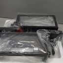 Outdoor Wall Light Fixtures, Exterior Waterproof Wall Lanterns, Porch Sconces Lighting with E26 Sockets & Glass Shades, Modern Matte Black Outside Lights for Patio Front Door Entryway Garage, 2-Pack