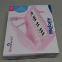 Love&Mini Pink Piano Toys for 1+Years Old Girls First Birthday Gifts Toddler Piano Music Toy Instruments with 24 Keys and Microphone