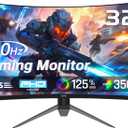 KTC 32 Inch 240Hz Curved Gaming Monitor, FHD 1080P 1500R HDR Gaming PC Monitor, FreeSync, Ultra-Fast 1ms Monitor for Gamer, 3500:1 Contrast, HDMI 2.0 x 2, DisplayPort 1.4 & USB 2.0, H32S17F, Black, FHD Curved 240Hz