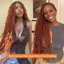 Deep Wave Human Braiding Hair 50g Per Bundle 2 Pcs Total 100g 16 Inch Ginger Orange 350 Brazilian Virgin Bulk No Weft Braiding Human Hair for Black Women
