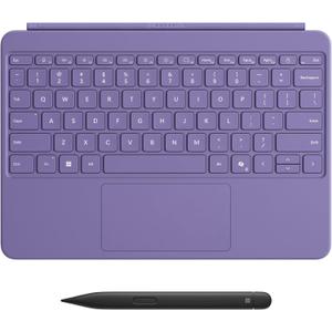 Microsoft Surface Pro Keyboard and Slim Pen 2 Bundle for Surface Pro 12" Device, Alcantara Material, Violet