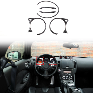 Carbon Fiber Dash Instrument Panel Bezel Cover Trim For Nissan 370z 2008-2020